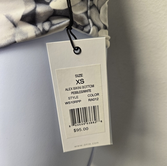 Onia Alex Bikini Bottom Pebbles White XS - Picture 6 of 8